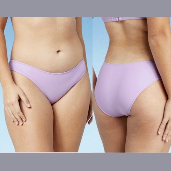 Lilac Purple Bikini Swim Bottom Cheeky Xhilaration 2X - Picture 1 of 5